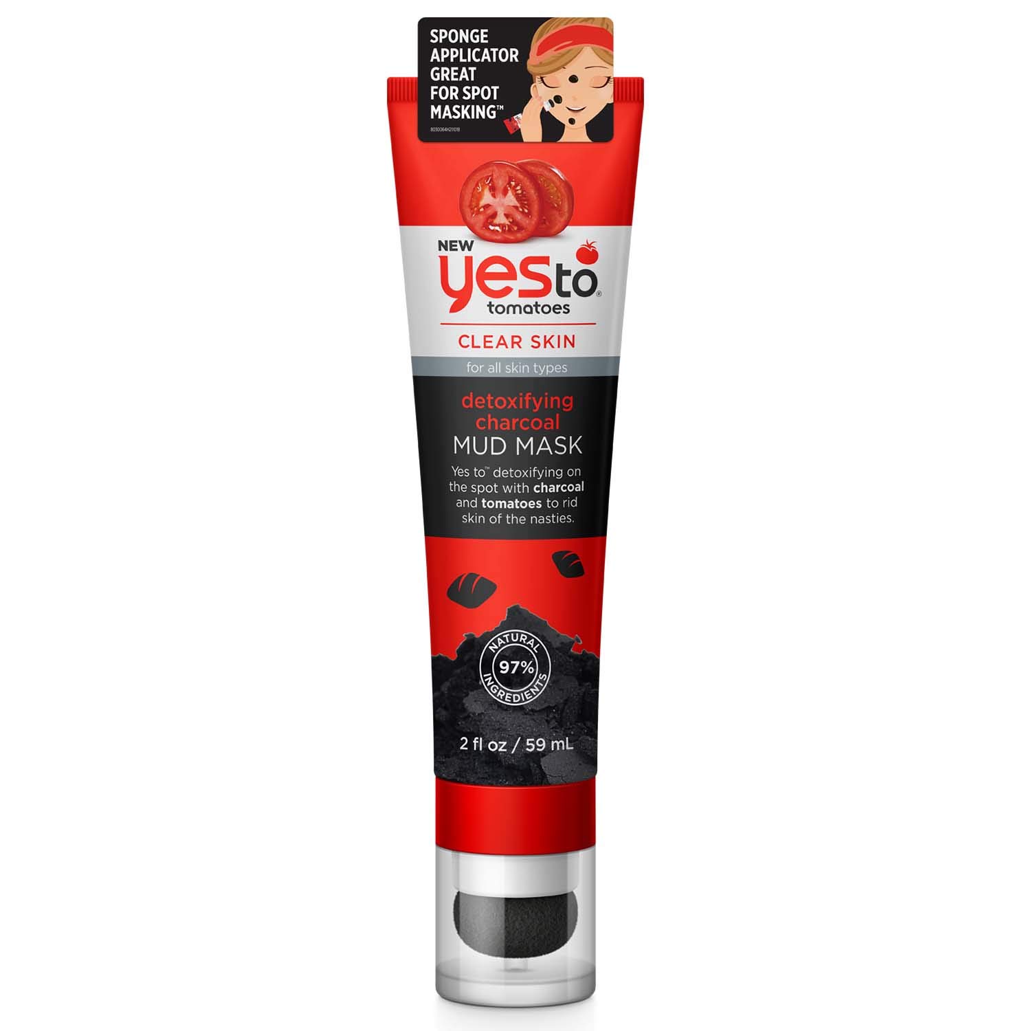 Amazon.com : Yes To Tomatoes Detoxifying Charcoal Mud Mask | For